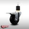 Service Caster 3.5'' SS Soft Rubber Swivel 1-7/8'' Expanding Stem Caster Total Lock Brake SCC-SSEXTTL20S3514-SRS-178 - alternate 2